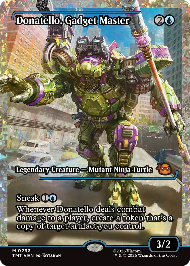 Donatello, Gadget Master (Showcase) (Fracture Foil) [Teenage Mutant Ninja Turtles] | Gamers Paradise