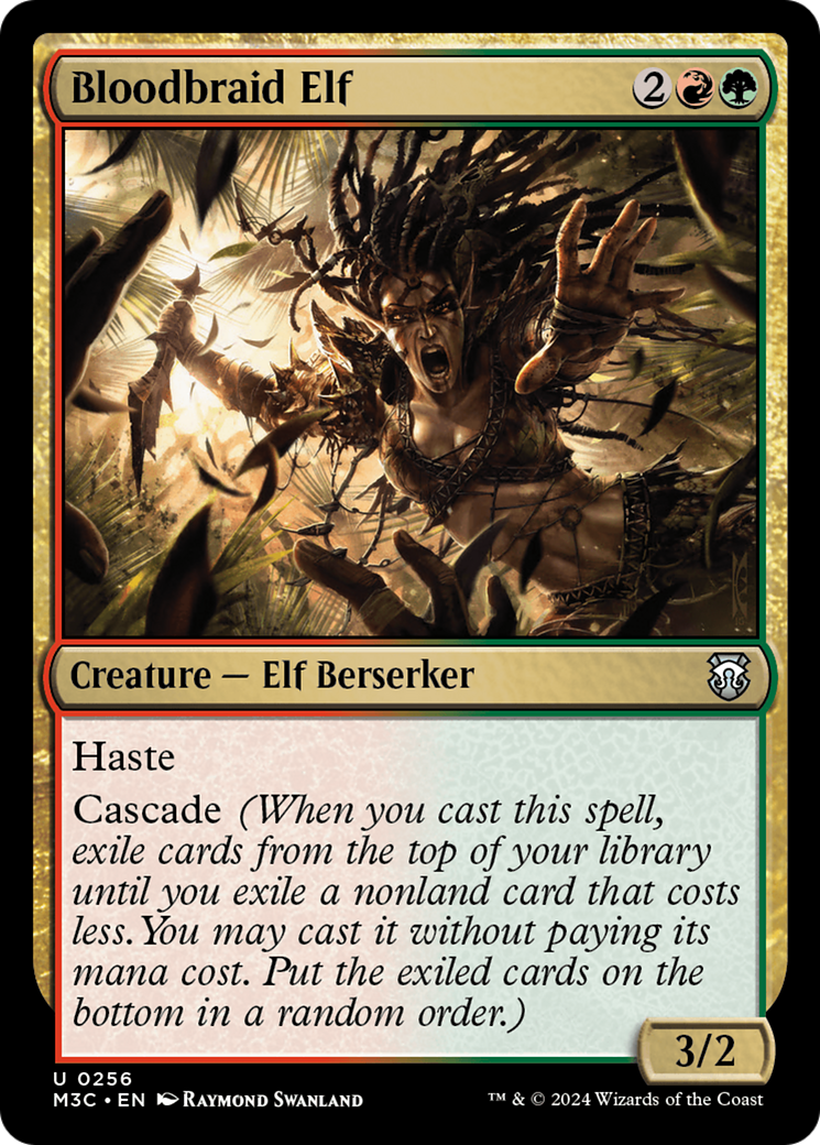 Bloodbraid Elf (Ripple Foil) [Modern Horizons 3 Commander] | Gamers Paradise