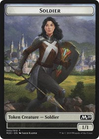 Soldier // Zombie Double-Sided Token [Game Night 2019 Tokens] | Gamers Paradise