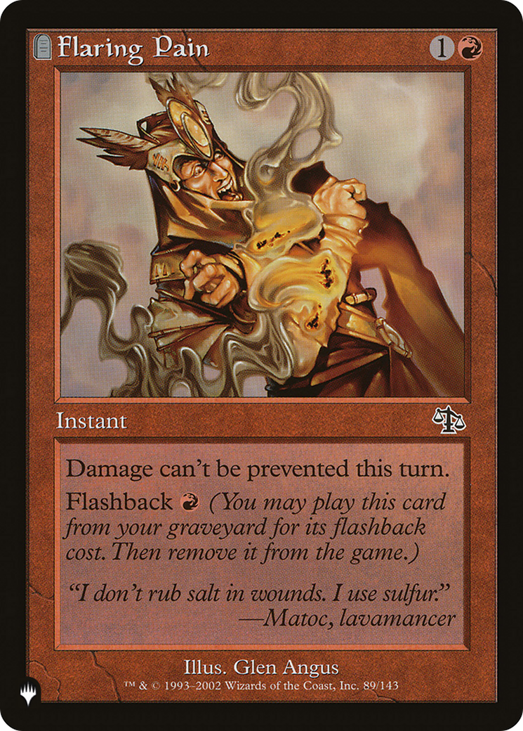 Flaring Pain [The List Reprints] | Gamers Paradise