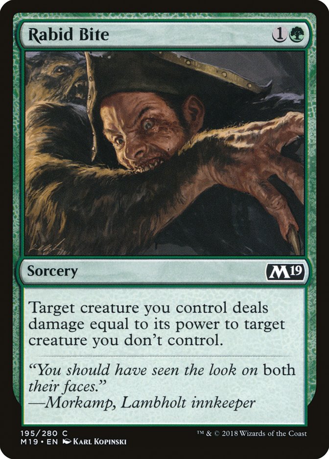 Rabid Bite [Core Set 2019] | Gamers Paradise