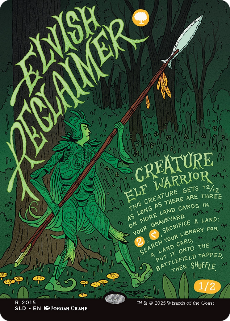 Elvish Reclaimer (Rainbow Foil) [Secret Lair Drop Series] | Gamers Paradise