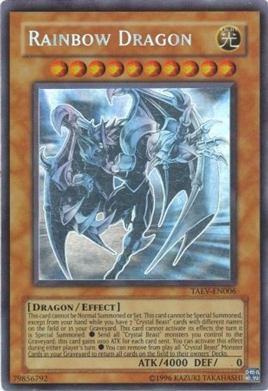 Rainbow Dragon (Chaos Neos Misprint) [TAEV-EN006] Ghost Rare | Gamers Paradise