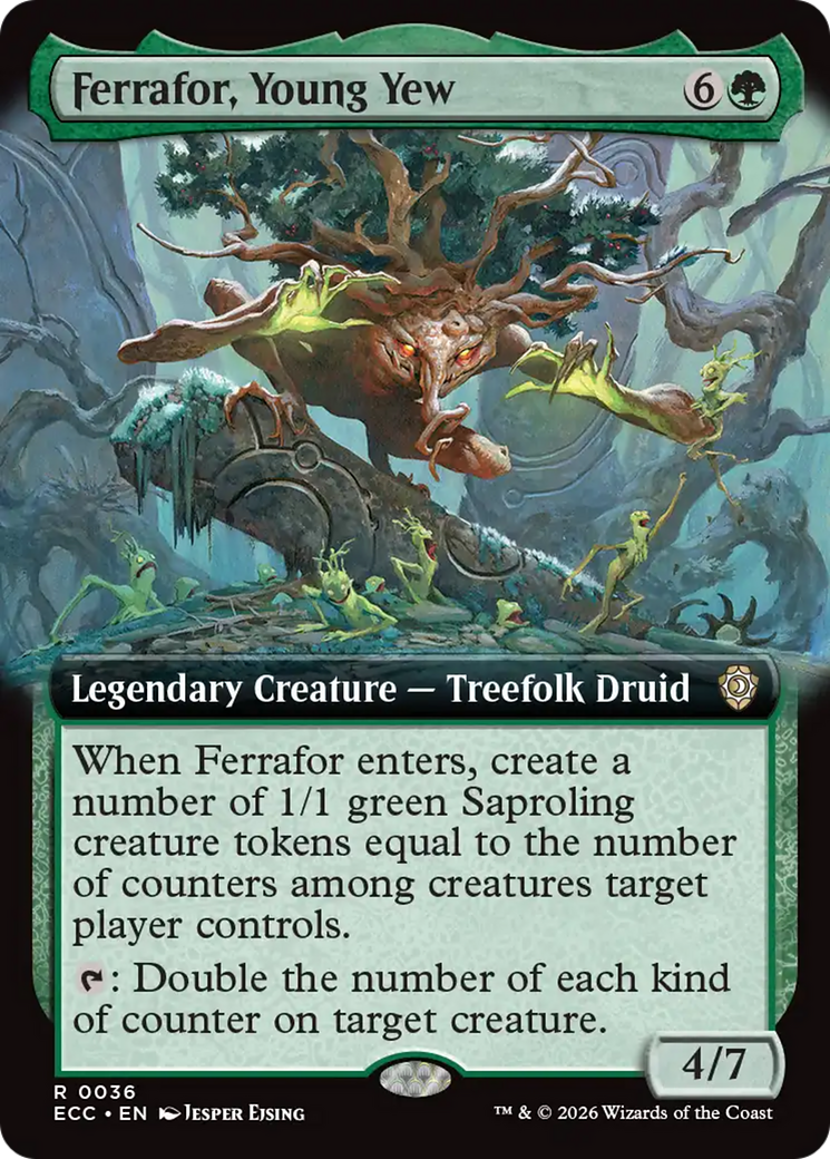 Ferrafor, Young Yew (Extended Art) [Lorwyn Eclipsed Commander] | Gamers Paradise
