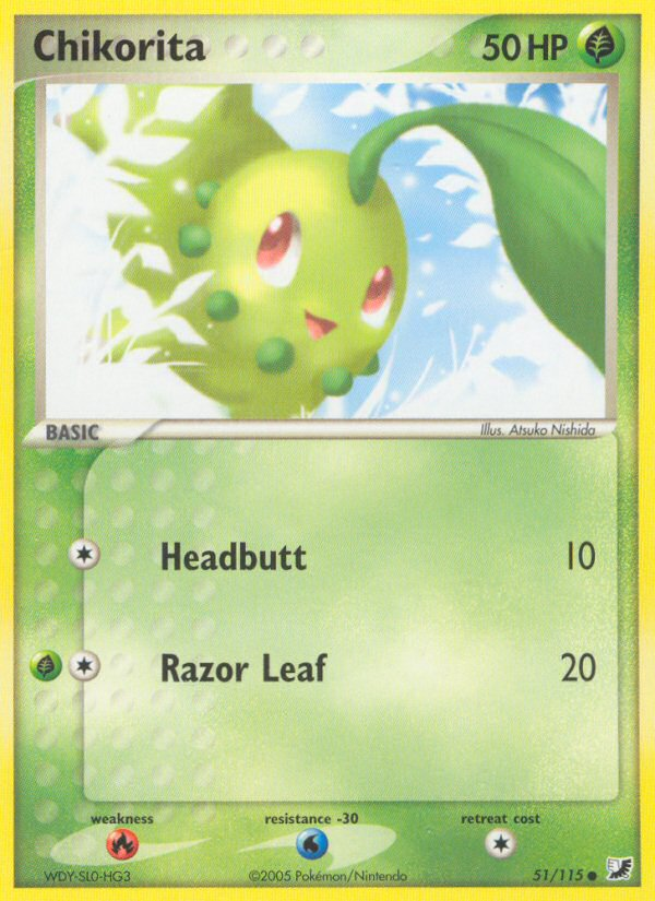 Chikorita (51/115) [EX: Unseen Forces] | Gamers Paradise