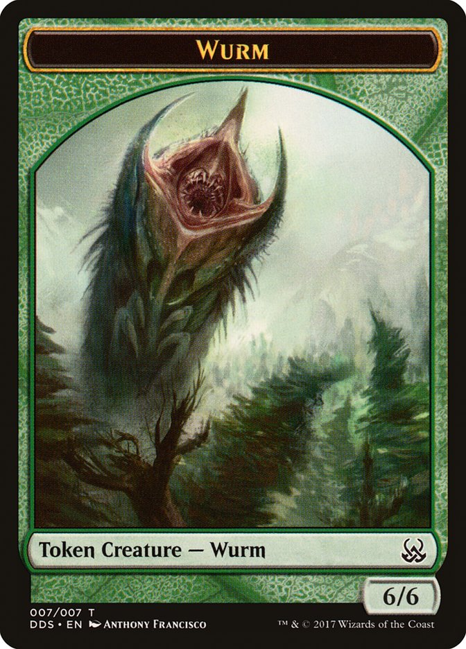 Wurm Token [Duel Decks: Mind vs. Might Tokens] | Gamers Paradise