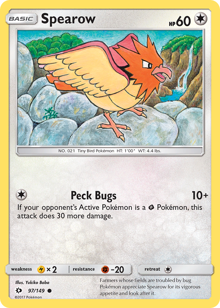 Spearow (97/149) [Sun & Moon: Base Set] | Gamers Paradise