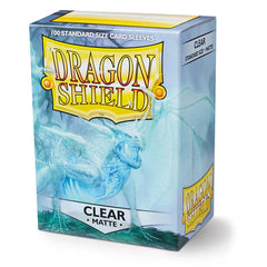 Dragon Shield: Standard 100ct Sleeves - Clear (Matte) | Gamers Paradise