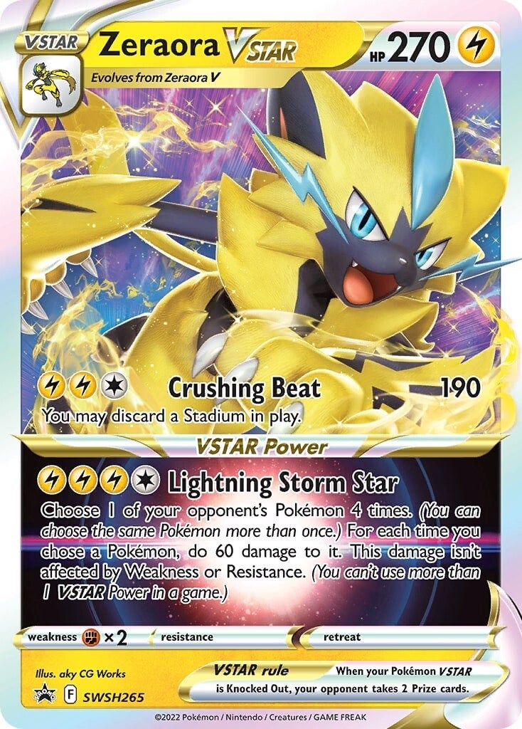 Zeraora VSTAR (SWSH265) (Jumbo Card) [Sword & Shield: Black Star Promos] | Gamers Paradise