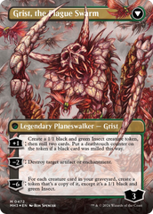 Grist, Voracious Larva // Grist, the Plague Swarm (Borderless) (Textured Foil) [Modern Horizons 3] | Gamers Paradise