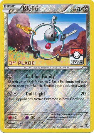 Klefki (66/119) (League Promo 3rd Place) [XY: Phantom Forces] | Gamers Paradise