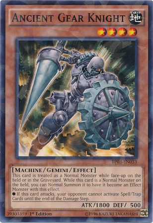 Ancient Gear Knight [BP03-EN033] Shatterfoil Rare | Gamers Paradise
