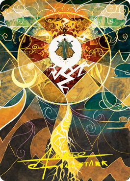 Lightning Bolt Art Card (Gold-Stamped Signature) [Strixhaven: School of Mages Art Series] | Gamers Paradise