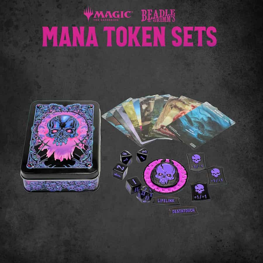 BEADLE AND GRIMM'S: MAGIC THE GATHERING: BLACK MANA TOKEN SET | Gamers Paradise