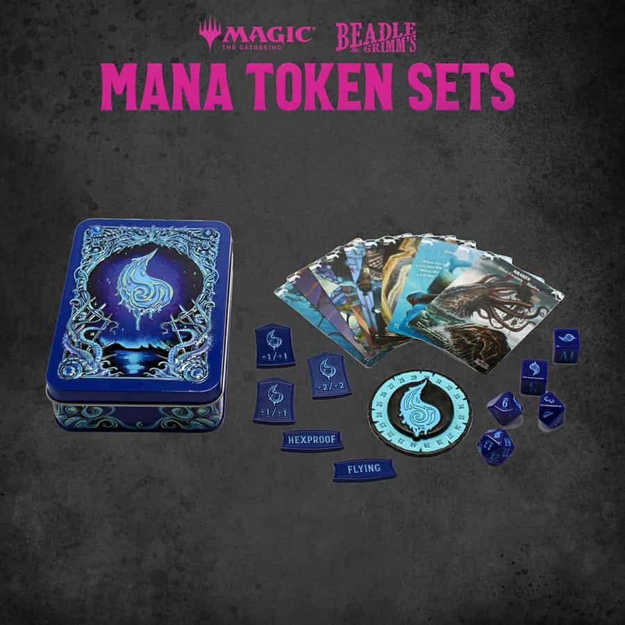 BEADLE AND GRIMM'S: MAGIC THE GATHERING: BLUE MANA TOKEN SET | Gamers Paradise