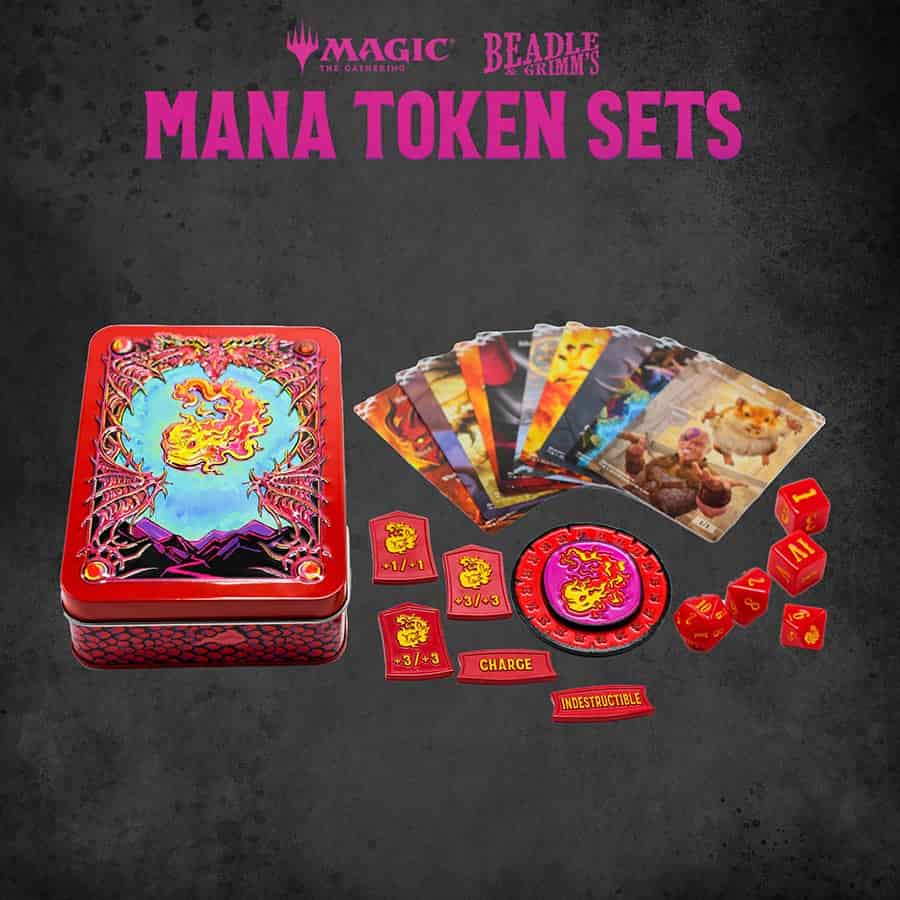 BEADLE AND GRIMM'S: MAGIC THE GATHERING: RED MANA TOKEN SET | Gamers Paradise