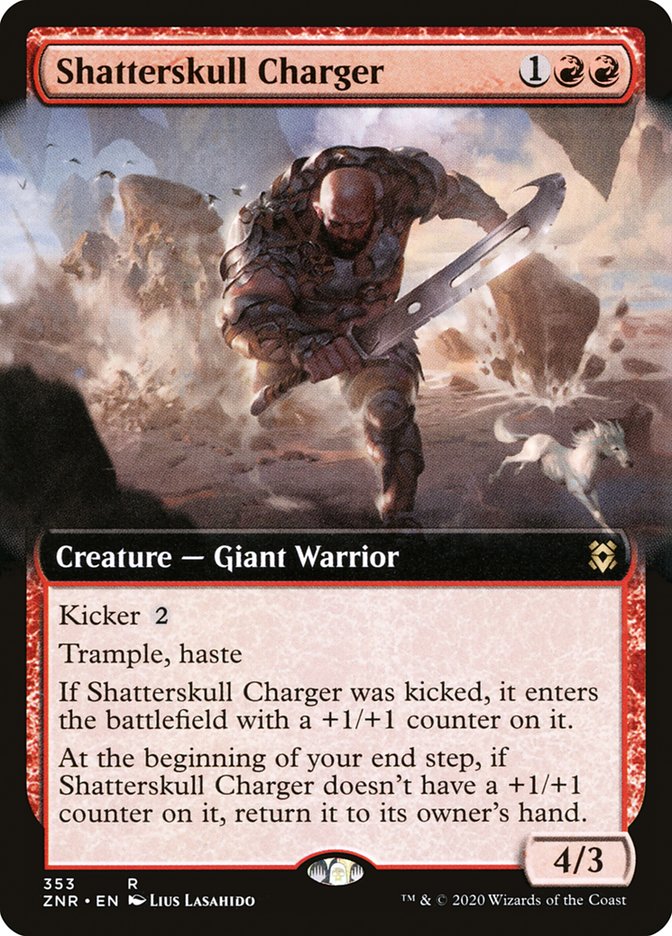 Shatterskull Charger (Extended Art) [Zendikar Rising] | Gamers Paradise