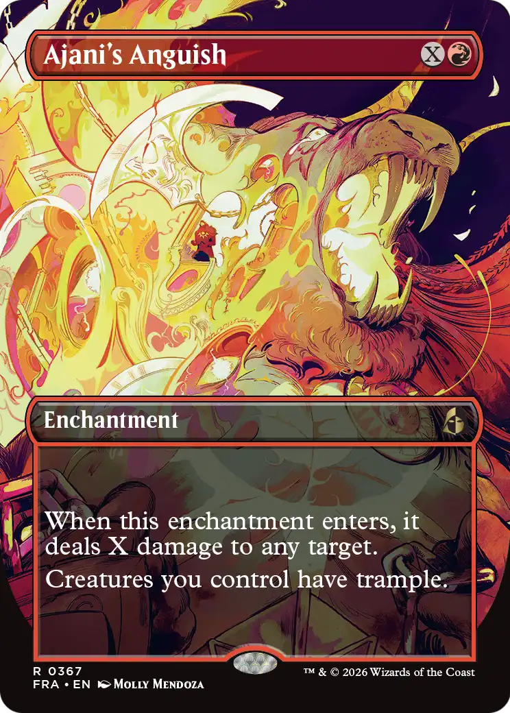 Ajani's Anguish (Borderless) [Reality Fracture] | Gamers Paradise