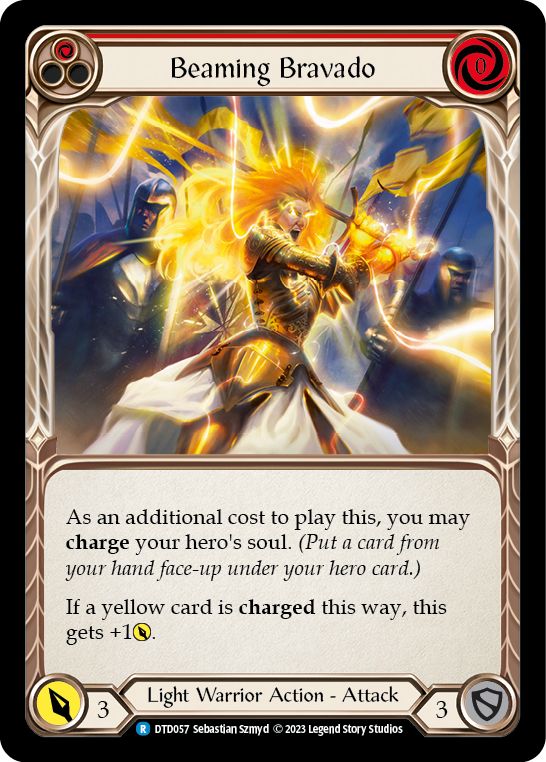 Beaming Bravado (Red) [DTD057] (Dusk Till Dawn)  Rainbow Foil | Gamers Paradise