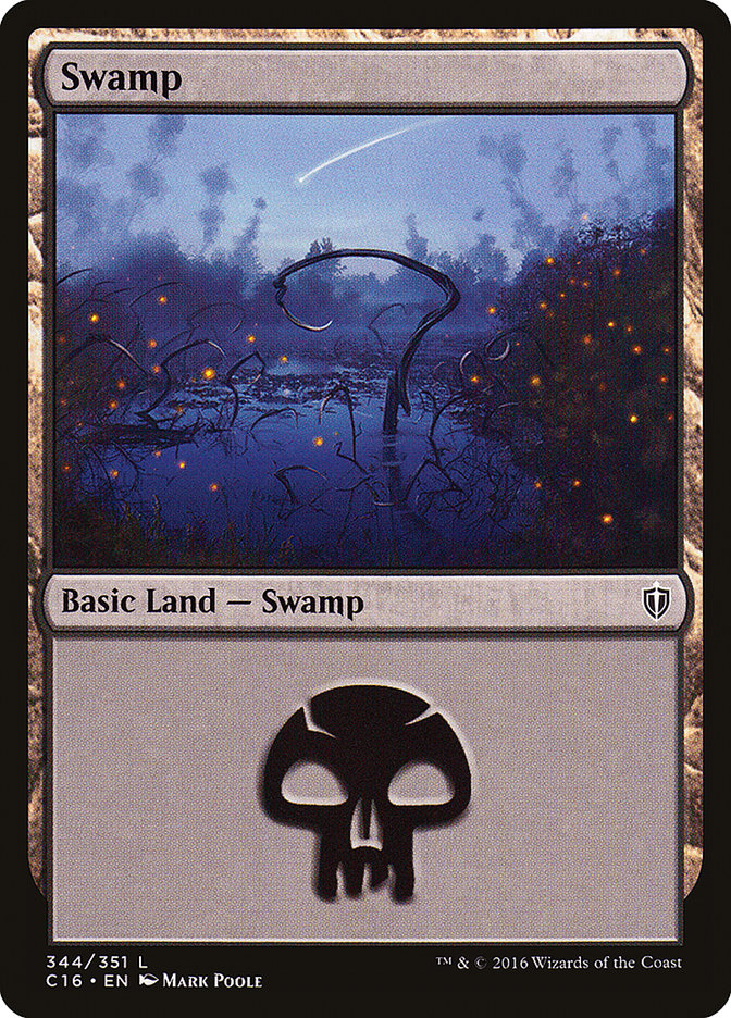 Swamp (344) [Commander 2016] | Gamers Paradise