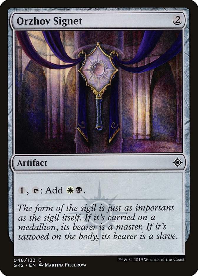 Orzhov Signet [Ravnica Allegiance Guild Kit] | Gamers Paradise