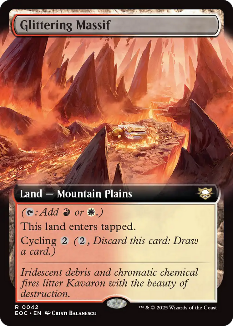 Glittering Massif (Extended Art) [Edge of Eternities Commander] | Gamers Paradise