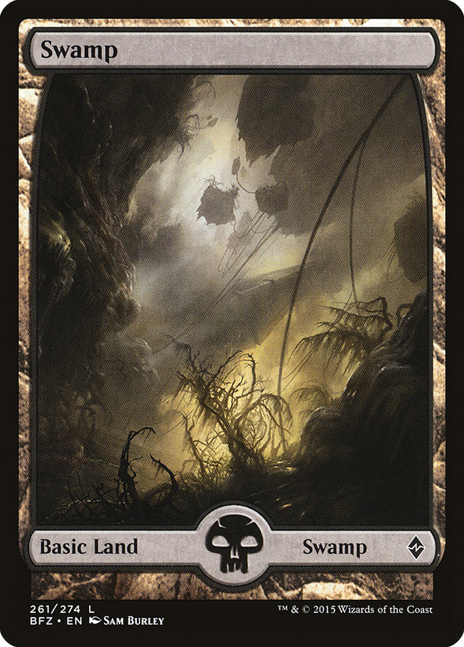 Swamp (261) (Full Art) [Battle for Zendikar] | Gamers Paradise