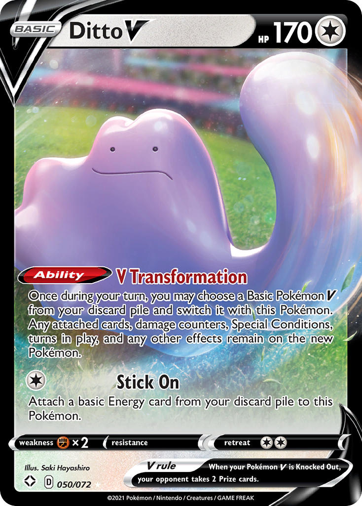 Ditto V (050/072) [Sword & Shield: Shining Fates] | Gamers Paradise