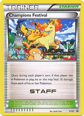 Champions Festival 2015 Staff (XY91) [XY: Black Star Promos] | Gamers Paradise