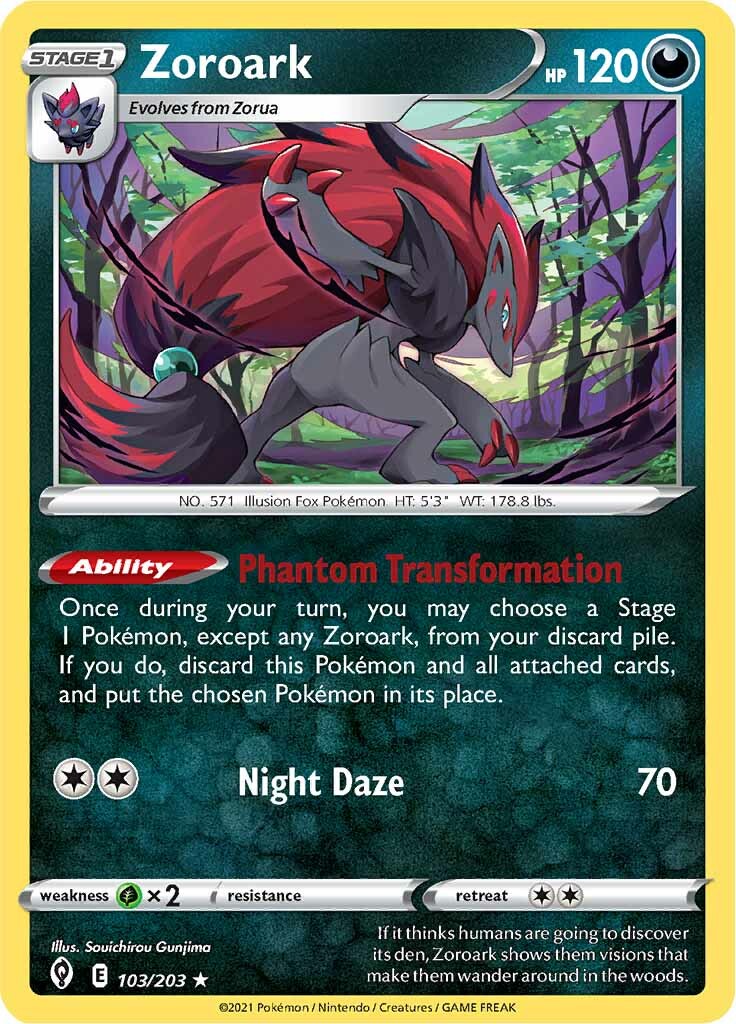 Zoroark (103/203) [Sword & Shield: Evolving Skies] | Gamers Paradise