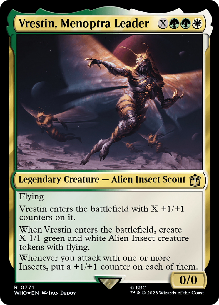 Vrestin, Menoptra Leader (Surge Foil) [Doctor Who] | Gamers Paradise