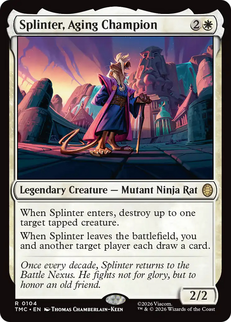 Splinter, Aging Champion [Teenage Mutant Ninja Turtles Commander] | Gamers Paradise