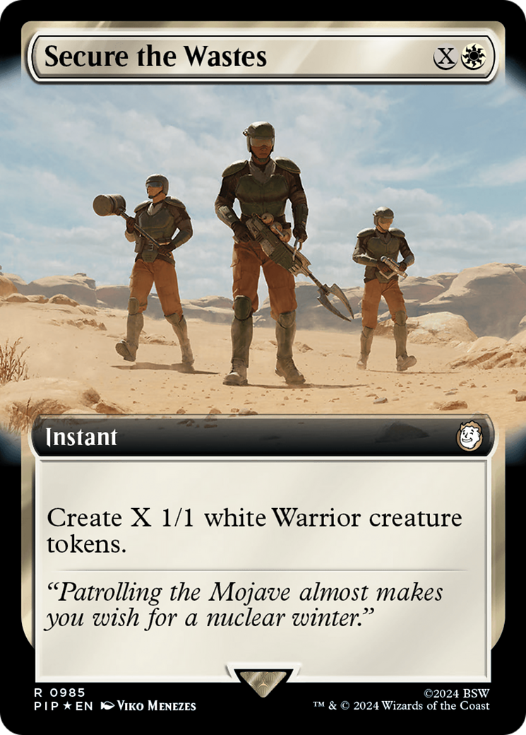 Secure the Wastes (Extended Art) (Surge Foil) [Fallout] | Gamers Paradise