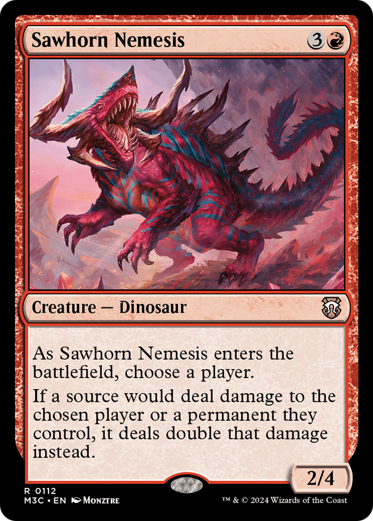 Sawhorn Nemesis [Modern Horizons 3 Commander] | Gamers Paradise