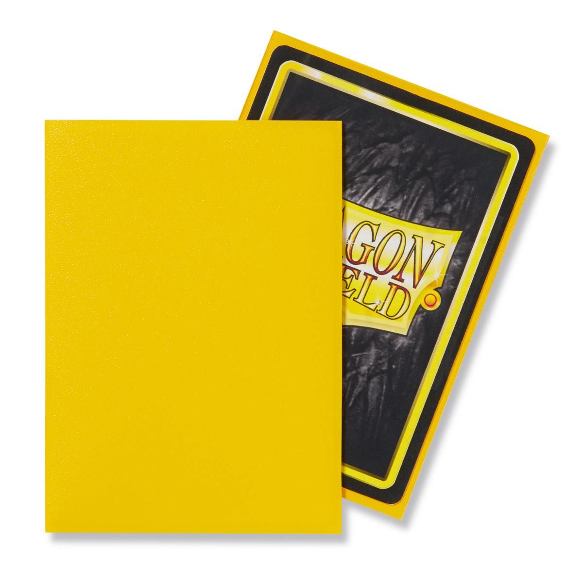 Dragon Shield: Standard 100ct Sleeves - Yellow (Matte) | Gamers Paradise