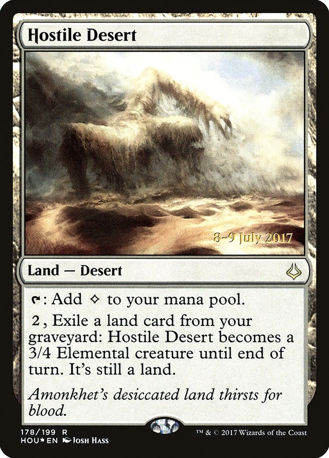 Hostile Desert [Hour of Devastation Prerelease Promos] | Gamers Paradise