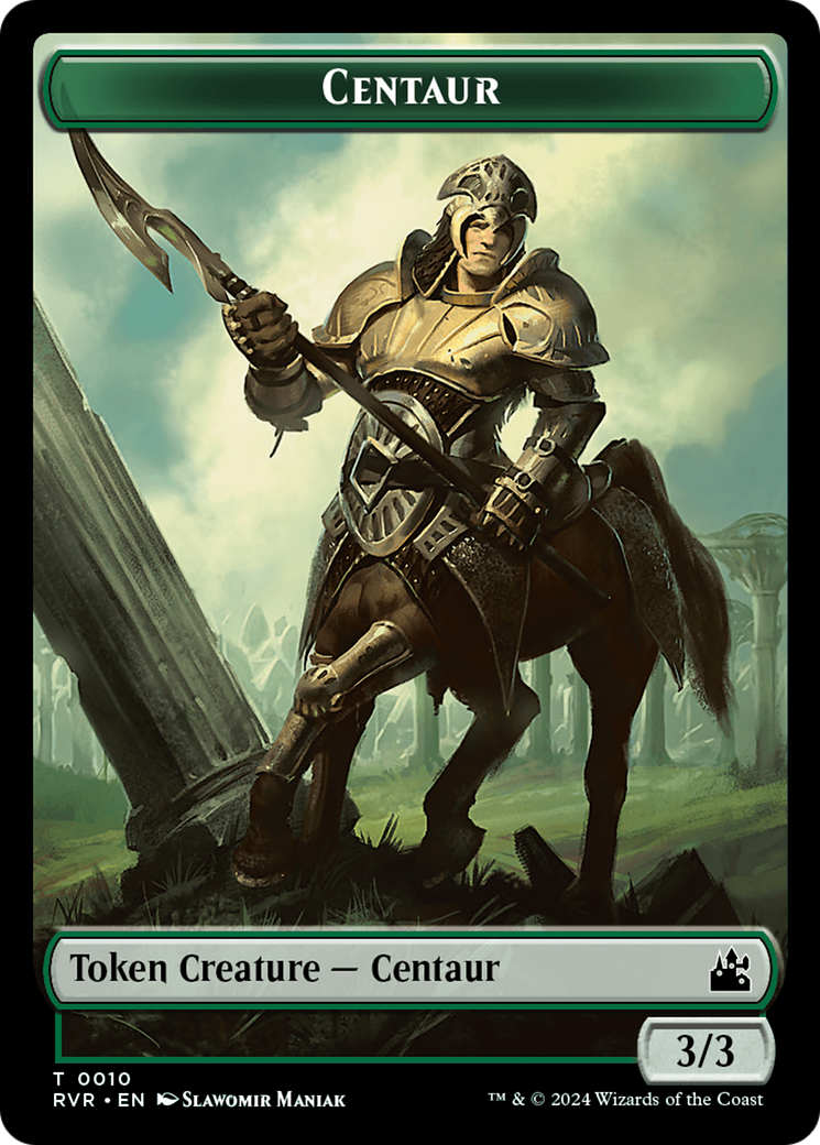Bird // Centaur Double-Sided Token [Ravnica Remastered Tokens] | Gamers Paradise