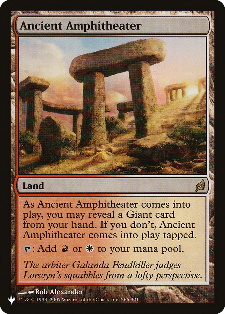 Ancient Amphitheater (LRW) [The List] | Gamers Paradise