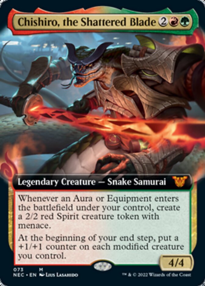 Chishiro, the Shattered Blade (Extended Art) [Kamigawa: Neon Dynasty Commander] | Gamers Paradise