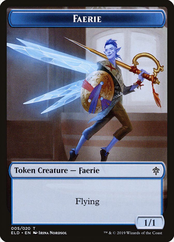 Faerie Token [Throne of Eldraine Tokens] | Gamers Paradise