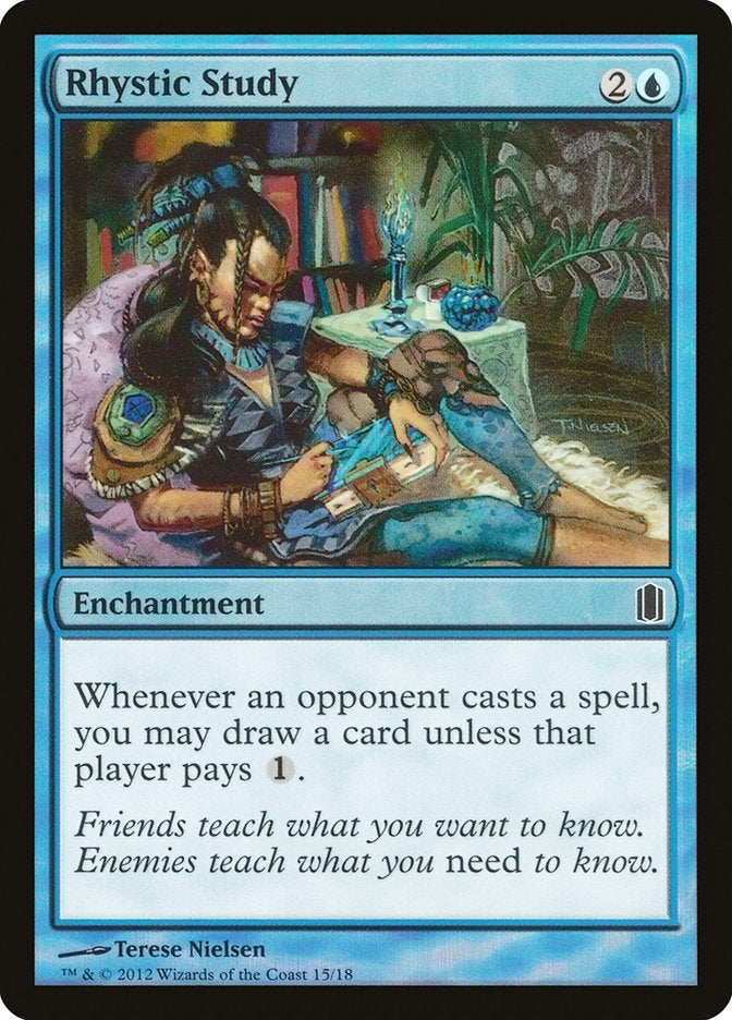 Rhystic Study [Commander's Arsenal] | Gamers Paradise