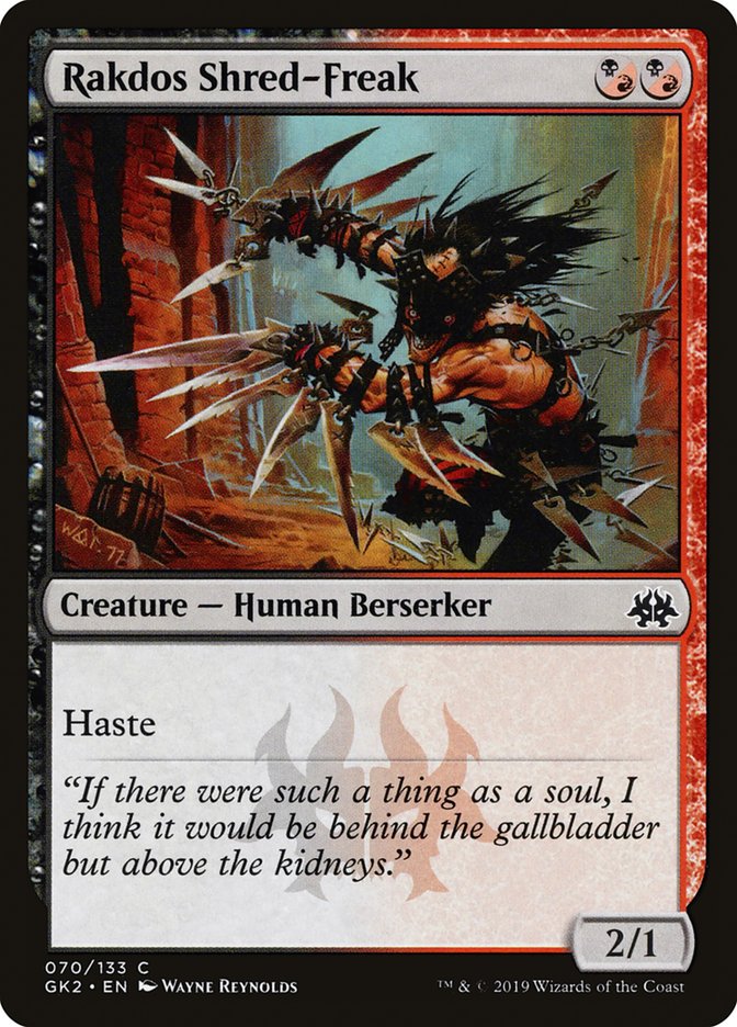 Rakdos Shred-Freak [Ravnica Allegiance Guild Kit] | Gamers Paradise