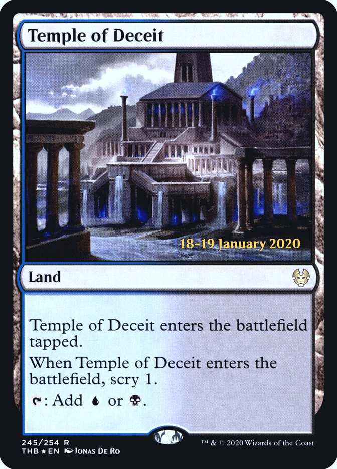 Temple of Deceit [Theros Beyond Death Prerelease Promos] | Gamers Paradise