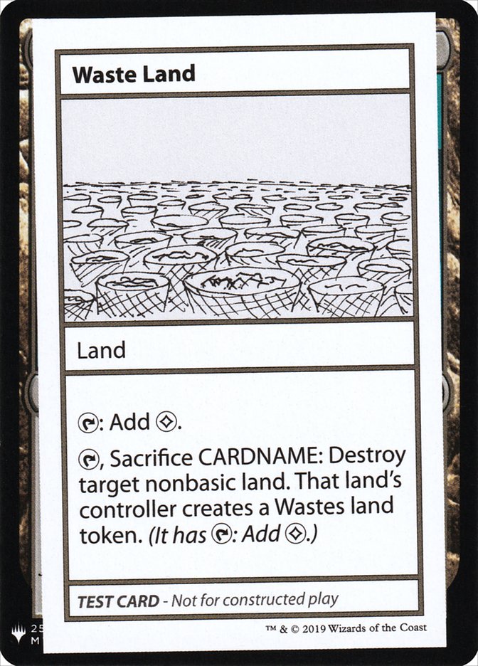 Waste Land [Mystery Booster Playtest Cards] | Gamers Paradise