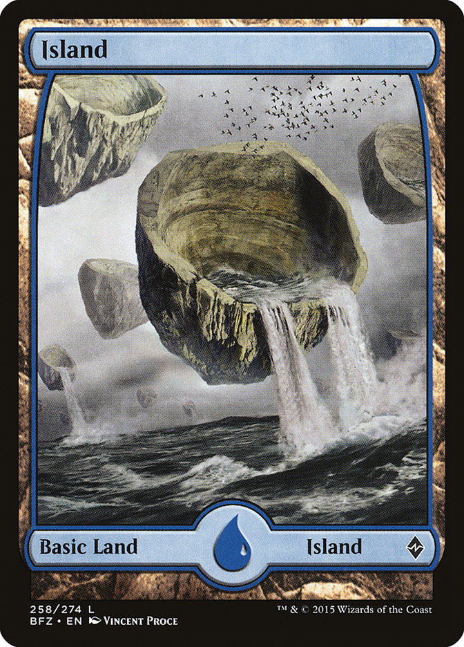 Island (258) (Full Art) [Battle for Zendikar] | Gamers Paradise