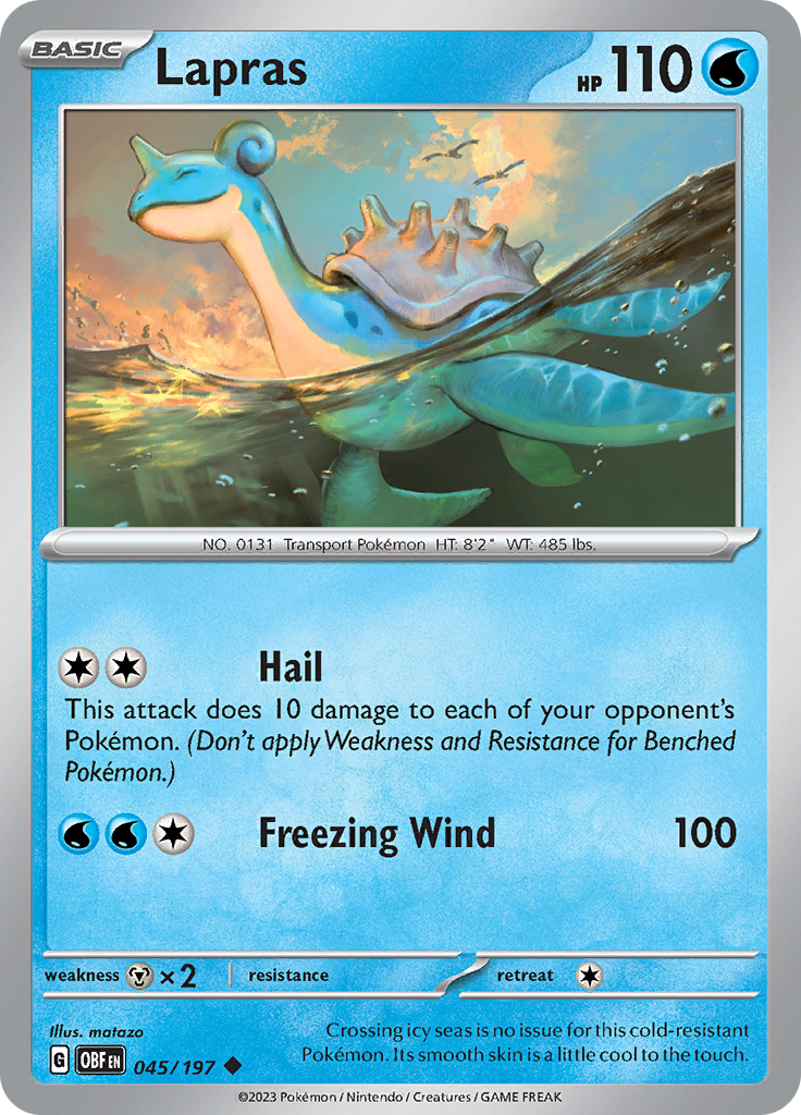 Lapras (045/197) [Scarlet & Violet: Obsidian Flames] | Gamers Paradise