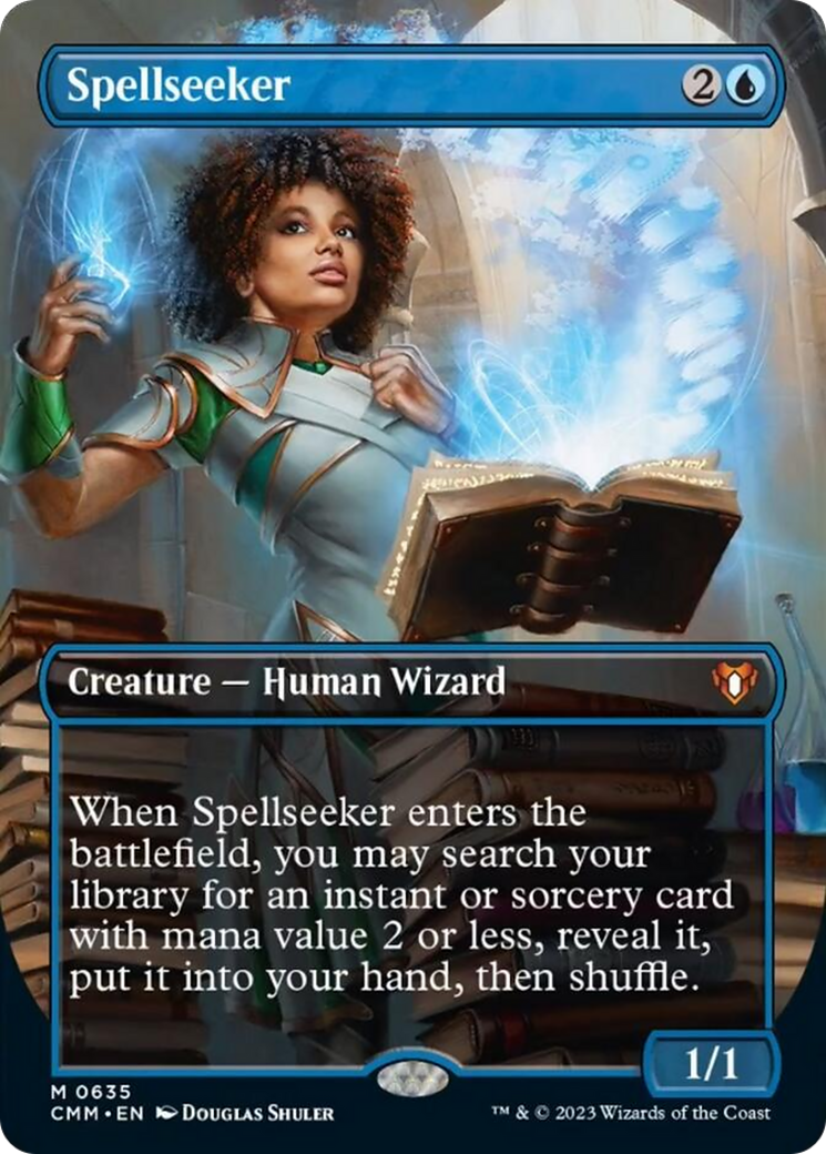 Spellseeker (Borderless Alternate Art) [Commander Masters] | Gamers Paradise