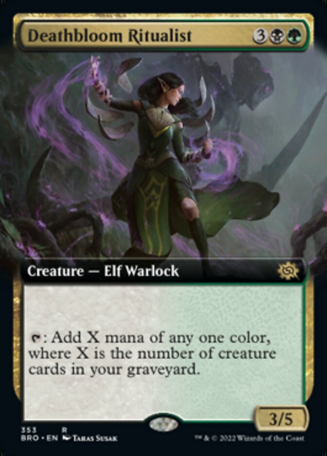 Deathbloom Ritualist (Extended Art) [The Brothers' War] | Gamers Paradise