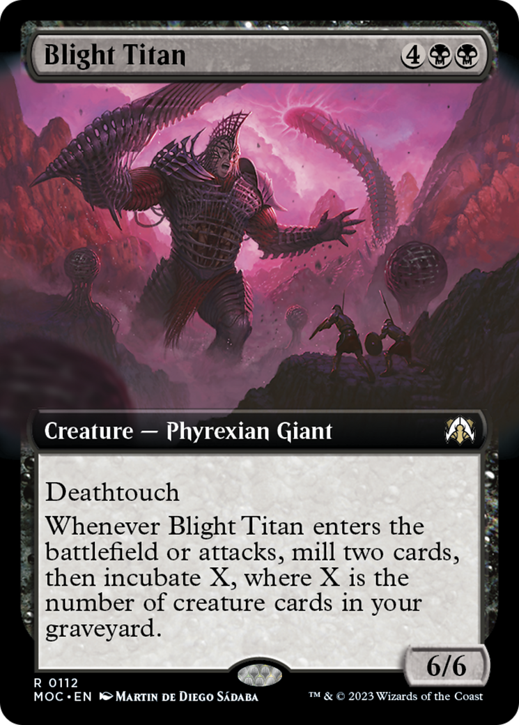 Blight Titan (Extended Art) [March of the Machine Commander] | Gamers Paradise