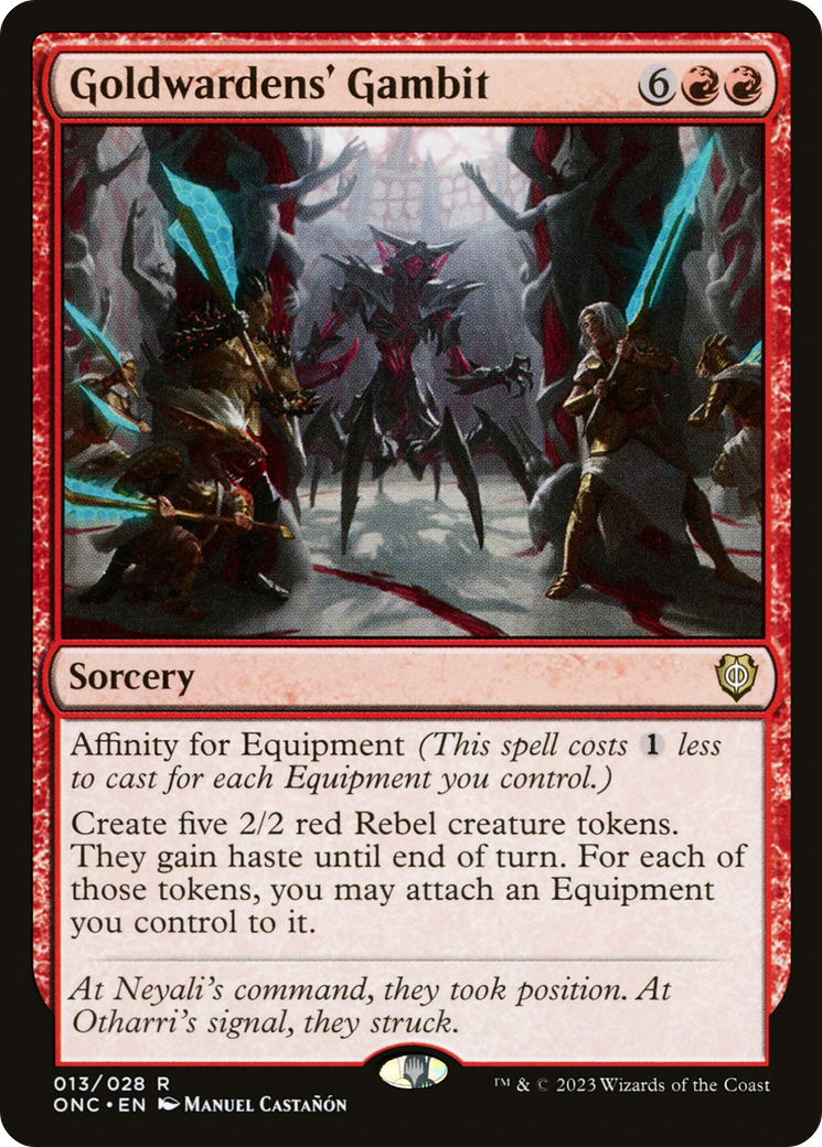 Goldwardens' Gambit [Phyrexia: All Will Be One Commander] | Gamers Paradise